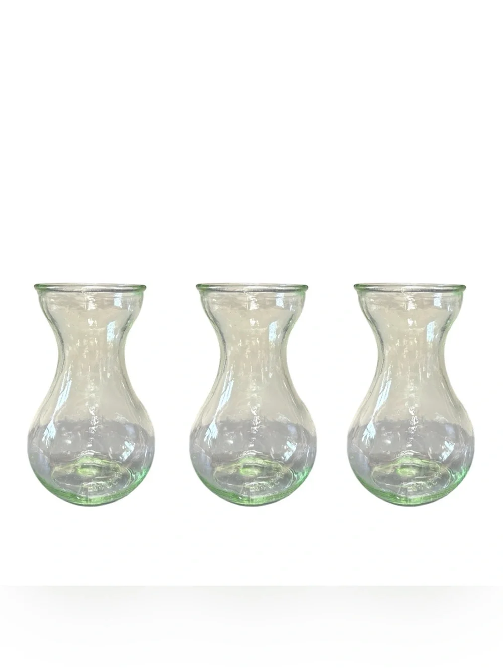 Set of 3 Classic Hyacinth Bulb Forcing Vases